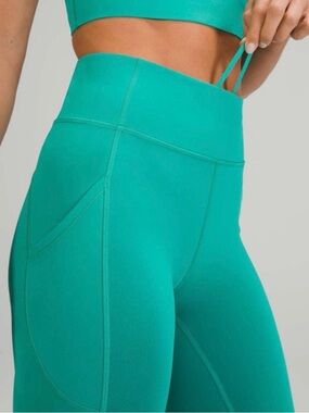Lululemon Invigorate High-Rise Tight 25” Maldives Green Size 12